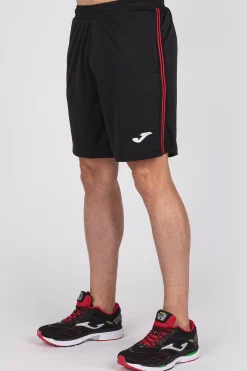 Bermuda Calção Joma Classic Preto Vermelho