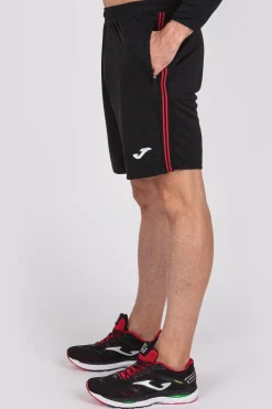 Bermuda Calção Joma Classic Preto Vermelho