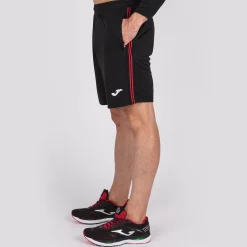 Bermuda Calção Joma Classic Preto Vermelho