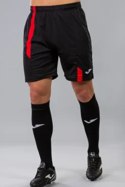 Bermuda Calção Joma Supernova Preto Vermelho