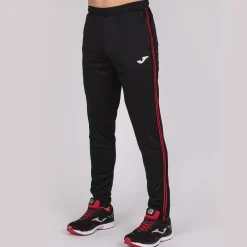 Calça Comprida Joma Classic Preto Vermelho
