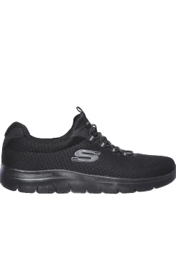 Calçado Skechers Summits Para Homem Em Couro Preto