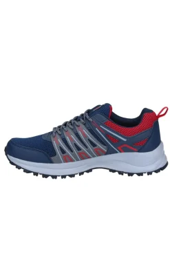 Calçado Trail Running Homem J´hayber Ralon. Azul Marinho/vermelho