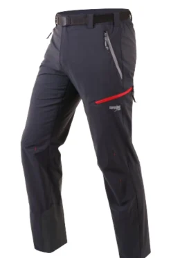 Calças De Trekking E Caminhada Verão Homem Sphere Pro Davos. Carbon-rojo