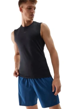 Calções De Corrida Respiráveis Homem 4f. Azul Marinho
