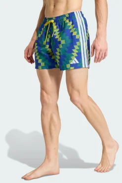 Calções De Natação Com Grafismo Inspirado No Futebol — 12,7 CM adidas