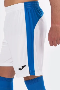 Calções Joma Tokio II Branco Azul Royal
