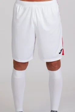 Calções Joma Tokio II Branco Vermelho