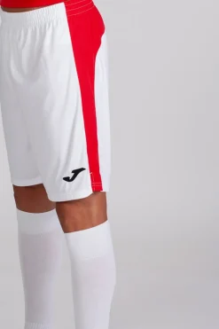 Calções Joma Tokio II Branco Vermelho