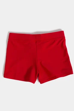 Calção De Banho Boxer Joma Shark Vermelho Branco