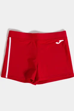 Calção De Banho Boxer Joma Shark Vermelho Branco
