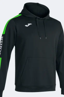 Camisola Com Capuz Joma Championship IV Preto Verde Fluorescente