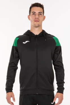 Casaco Com Capuz Joma Crew III Preto Verde Branco
