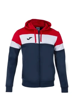 Casaco Com Capuz Joma Crew IV Azul Marinho Vermelho