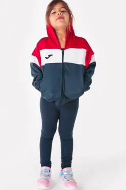 Casaco Com Capuz Joma Crew IV Azul Marinho Vermelho
