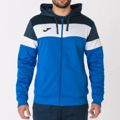 Casaco Com Capuz Joma Crew IV Azul Royal Azul Marinho