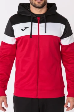 Casaco Com Capuz Joma Crew IV Vermelho Preto