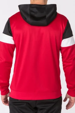 Casaco Com Capuz Joma Crew IV Vermelho Preto