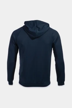 Casaco Com Capuz Joma Supernova II Azul Marinho Branco