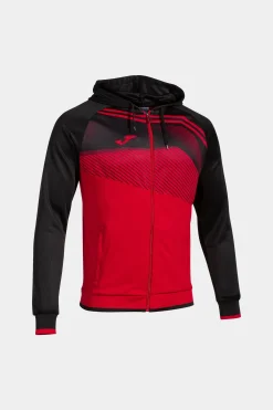 Casaco Com Capuz Joma Supernova II Vermelho Preto