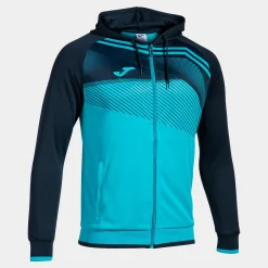 Casaco Com Capuz Joma Supernova II Azul-turquesa Fluorescente Azul Marinho