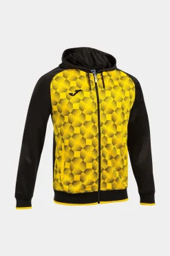 Casaco Com Capuz Joma Supernova III Preto Amarelo