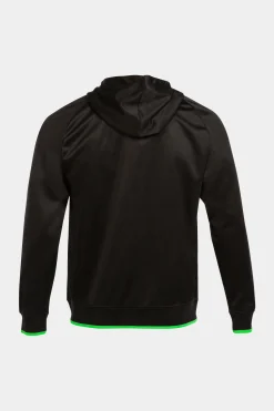 Casaco Com Capuz Joma Supernova III Preto Verde Fluorescente