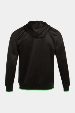 Casaco Com Capuz Joma Supernova III Preto Verde Fluorescente