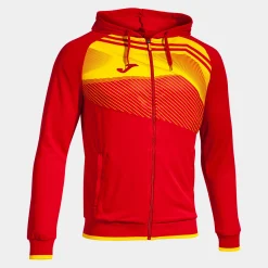Casaco Com Capuz Joma Supernova II Vermelho Amarelo