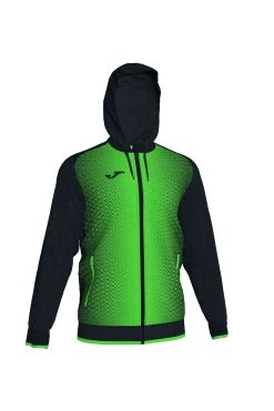 Casaco Com Capuz Joma Supernova Preto Verde Fluorescente
