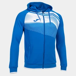 Casaco Com Capuz Joma Supernova II Azul Royal Branco