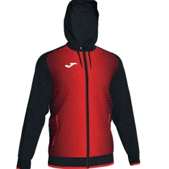 Casaco Com Capuz Joma Supernova Preto Vermelho