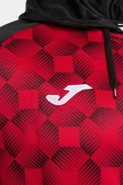Casaco Com Capuz Joma Supernova III Preto Vermelho