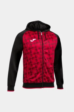 Casaco Com Capuz Joma Supernova III Preto Vermelho