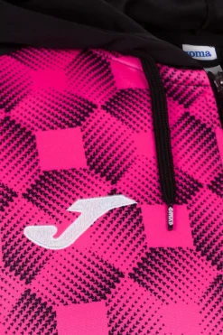 Casaco Com Capuz Joma Supernova III Preto Rosa Fluorescente