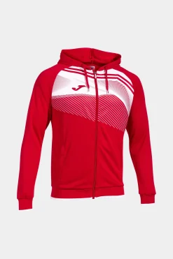 Casaco Com Capuz Joma Supernova II Vermelho Branco