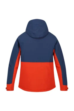 Casaco Impermeável De Caminhada Homem Regatta Highton Str Iii. Azul/laranja