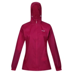 Casaco Impermeável De Chuva Mulher Regatta Pack It Iii Rosa