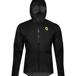 Casaco Impermeável Rc Run Wp Man Preto/amarelo Scott