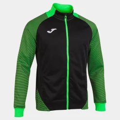 Casaco Joma Essential II Preto Verde Fluorescente