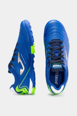 Chuteiras Joma Maxima 23 Azul Royal Verde Fluorescente Tf