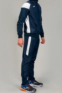 Fato De Treino Joma Crew III Azul Marinho Branco
