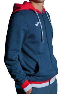 Joma Confort II Zip-up Hoodie Chaqueta Hombre. Navy Red. 101963.336