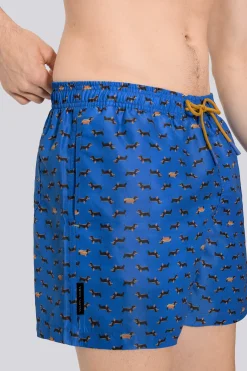 Maiô Longo Ysabel Mora Estampado Com Cães. Coleção Hot Dog