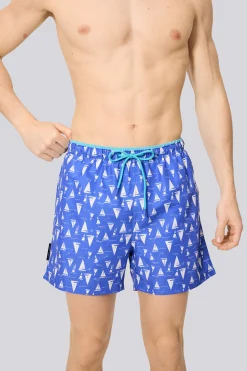 Maiô Médio Estampado Com Barcos Ysabel Mora. Coleção Marine
