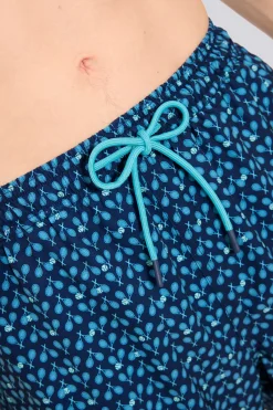 Maiô Ysabel Mora Meia Malha Antirrugas. Coleção Blue