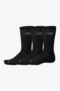 Meias New Balance Performance Basic Crew Cinza (3 Pares)