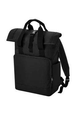 Mochila Unisex Adult Roll Top Reciclado Twin Handle Backpack Bagbase