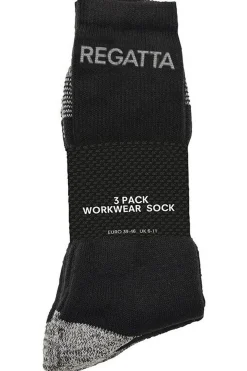Pack De 3 Pares Meias De Inverno/trabalho Resistentes Regatta