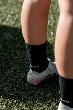 Pack 2 Pares Meias Futebol Grip Pro Antiderrapantes Preto